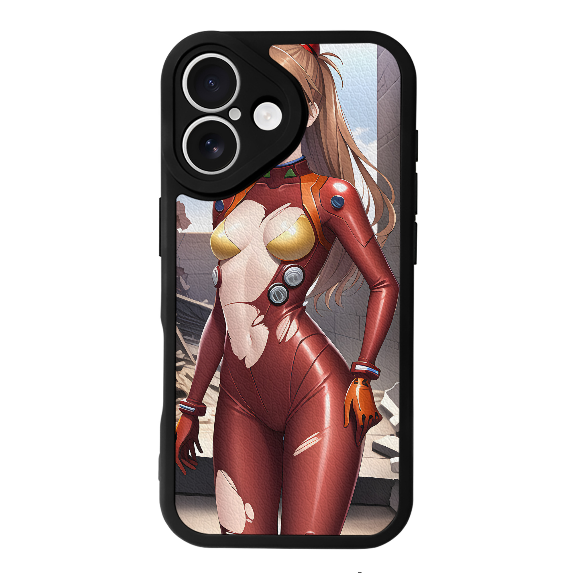 （画像用） EVA 新世紀エヴァンゲリオン 【iPhone 16シリーズ対応】シリコンスマホケース（レザー調） 材質：シリコン